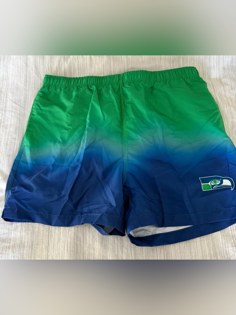 NFL Seattle Seahawks Green and Blue Men's Swim Trunks size XL